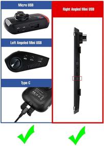 img 1 attached to 15ft Micro USB & Mini USB Dash Cam & Type-C Hardwire Kit with Mini/ATO Fuse, Battery Drain Protection & Port Adapters