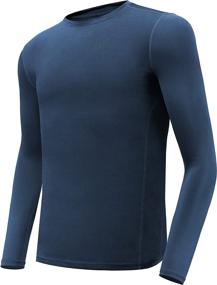 img 3 attached to ANNGOTI Boys Long Sleeve Compression Underwear Shirt & Tights Set: Ultra-Flexible Athletic Base Layer Suit