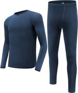 anngoti boys long sleeve compression underwear shirt & tights set: ultra-flexible athletic base layer suit логотип