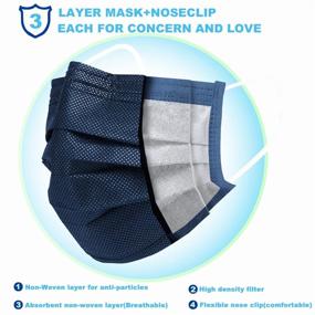img 3 attached to 🌬️ Breathable Non-Medical Disposable Mouth Cover: Effective Protection