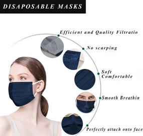 img 2 attached to 🌬️ Дышащий одноразовый маска-противогаз: эффективная защита