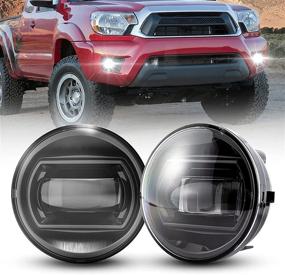 img 4 attached to 🚘 BUNKER INDUST LED Fog Lights for Toyota Tacoma 2005-2011/Solara 2004-2006/Sequoia 2008-2015/Tundra 2007-2013 | Bumper Driving Fog Lamp Kit with Adapter Extension Harness