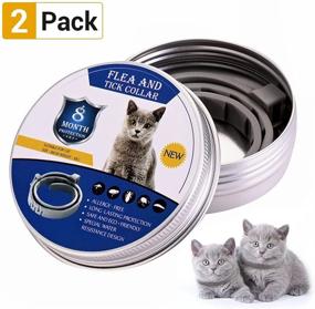 img 3 attached to 🐱 BUDOCI Small Size Pet Flea Collar for Cats - 2 Pack, 8 Month Tick and Flea Prevention, 38cm/15 inch Long-lasting Protection