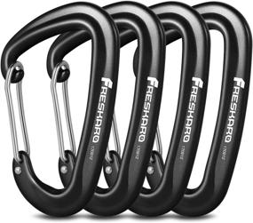 img 4 attached to FresKaro Aluminium Wire Gate Carabiners 2645Lbs