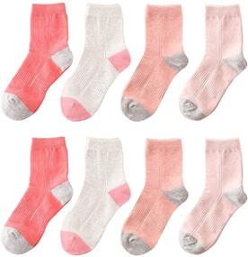 img 3 attached to 🧦 Comfortable & Durable Cotton Crew Socks for Kids by SUNBVE - Ideal for Boys and Girls