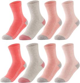 img 4 attached to 🧦 Comfortable & Durable Cotton Crew Socks for Kids by SUNBVE - Ideal for Boys and Girls