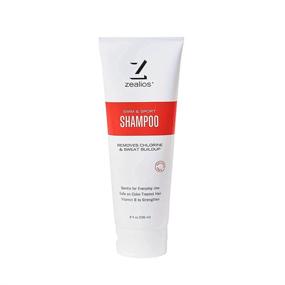 img 3 attached to Zealios Sulfate Free Swim & Sport Shampoo & Conditioner Kit - Moisturizing Renewal Formula for Treated Hair & Chlorine Removal - 8 fl oz Each