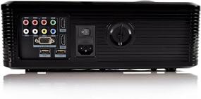 img 1 attached to Pyle PRJLE33 5” LCD Panel LED Video Projector: 📽️ Home Theater with Stereo Speakers, HDMI Ports, and Keystone Adjustment