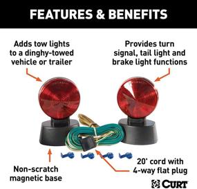 img 2 attached to CURT 53200 Magnetic Towing Lights