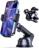 📱 upgraded syncwire car phone holder mount - powerful suction cup long arm mount for car dashboard, windshield, air vent - hands-free clip cell phone holder compatible with iphone, samsung, and all mobile phones logo