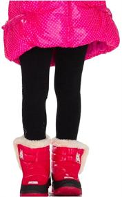 img 2 attached to Pack of 6 Full Length Footed Winter Knit Acrylic Uniform Tights for Girls by ToBeInStyle