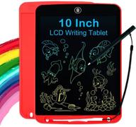 10 inch lcd writing tablet for kids, colorful doodle board with 🎁 lock function, erasable reusable writing pad, educational christmas gifts for girls boys ages 3-6 logo