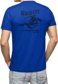 img 3 attached to 👕 Authentic Winchester Vintage Graphic Military Men's Shirts: Classic Style for the Modern Man