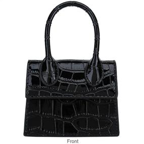 img 1 attached to CATMICOO Trendy Handbag Crocodile Pattern Women's Handbags & Wallets for Top-Handle Bags