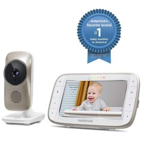 img 3 attached to 👶 Motorola MBP845CONNECT 5" Video Baby Monitor: Wi-Fi Viewing, Digital Zoom, Two-Way Audio & Room Temperature Display