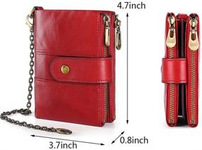 img 3 attached to 👛 Genuine Leather Bifold Wallet: The Ultimate Men's Accessory for Wallets, Card Cases & Money Organizers