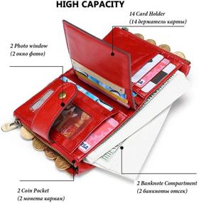 img 1 attached to 👛 Genuine Leather Bifold Wallet: The Ultimate Men's Accessory for Wallets, Card Cases & Money Organizers