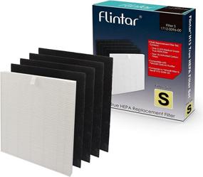 img 4 attached to 🌬️ Flintar C545 True HEPA Replacement Filter S for Winix C545 Air Purifier - Replaces Winix S Filter 1712-0096-00: H13 Grade HEPA Filter + Activated Carbon Filters (1-Set)