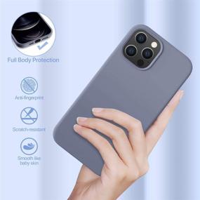 img 1 attached to 📱 Чехол Miracase для iPhone 12 Pro Max 6,7 дюйма (Выпуск 2020 г.): Полная защита всего корпуса с ударопрочной защитой - Лавандово-серый