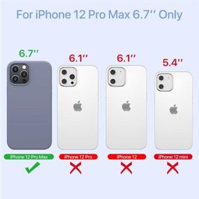 img 3 attached to 📱 Miracase iPhone 12 Pro Max Case 6.7 inch(2020 Release): Full Body Protection with Shockproof Drop Protection - Lavender Gray