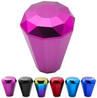 💎 kyostar diamond shift knob: manual gear shifter lever with universal adapter (purple) logo