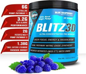 img 4 attached to 💪 BLITZ3D Ультраконцентрированный порошок для предварительной тренировки для мужчин и женщин, премиум качество, эффективный и доступный, улучшенный с L-Цитруллином, NO3-T, Бета-Аланином, ДМАЭ, кофеином, Йохимбином, повышает энергию, увеличивает насосы Оксида азота + фокус.