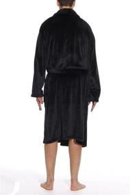 img 2 attached to 🧖 Black Velour Robe - 46901 BLK L Robes for Ultimate Comfort