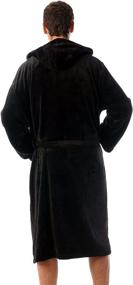 img 1 attached to 🧖 Black Velour Robe - 46901 BLK L Robes for Ultimate Comfort