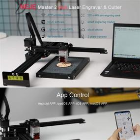 img 2 attached to NEJE Master 30W Laser Engraver Machine: App-Controlled Wireless CNC Engraving Cutter for Wood Cutting & DIY Logo Marking - Windows Mac iOS Android Compatible