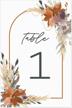 boho floral table numbers / set of 28 wedding table number cards / 4&#34 logo