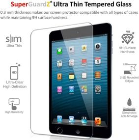 img 2 attached to 📱 [2-Pack] iPad Mini 5/4 Tempered Glass Screen Protector - SuperGuardZ [Anti-Glare Matte], Anti-Fingerprint, Anti-Bubble [Lifetime Replacement]