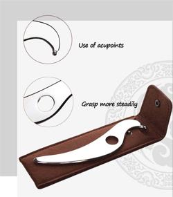 img 3 attached to 🔧 Allshow Gua Sha Tool: Medical Grade Stainless Steel Scraping Massage Tool to Ease Soft Tissue, Alleviate Head, Neck, and Back Discomfort