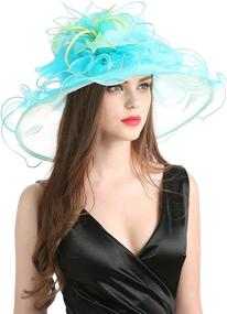 img 3 attached to 👒 Women's Special Occasion Organza Fascinator for Kentucky Wedding with Accessory Benefits