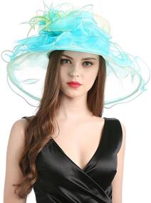 img 1 attached to 👒 Women's Special Occasion Organza Fascinator for Kentucky Wedding with Accessory Benefits