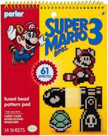 🎮 super mario bros 3 beads pattern pad by perler 80-22841 - 14 pages for fuse bead crafting logo