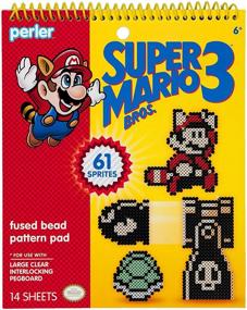 img 4 attached to 🎮 Подушка с узором бусин Super Mario Bros 3 от Perler 80-22841 - 14 страниц для ремесел со стеклянными бусинами