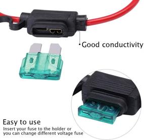 img 2 attached to 🔌 HUIQIAODS ATC/ATO 30A Встроенное кабельное гнездо для предохранителя 16AWG проводка 12V Стандартная розетка - 2 штуки