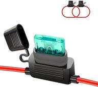 🔌 huiqiaods atc/ato 30a встроенное кабельное гнездо для предохранителя 16awg проводка 12v стандартная розетка - 2 штуки логотип