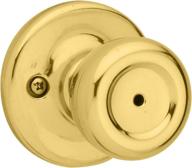 kwikset mobile home bed & bath knob in polished brass - 93001-876 logo