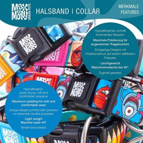 img 1 attached to 🐶 Neoprene Padded Max & Molly Smart ID Dog Collar with Waterproof QR-Tag and Machine Washable Personalized Pet Profile - Ideal for Small, Medium, and Large Dogs