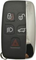 черный кожух для умного ключа j-acces black smart key fob для автомобилей land rover range rover sport lr2 lr4 evoque, покрывающий 5 кнопок бесключевого входа логотип