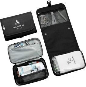 img 4 attached to 🛁 Versatile Travel Toiletry Bag: Detachable Makeup Organizer with Hanging Hook, Water-Resistant Dopp Kit for Men/Women – Perfect for Toiletries and Accessories