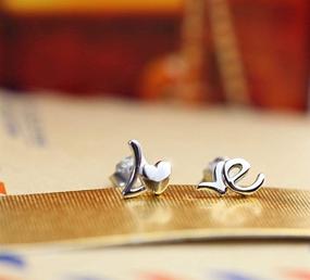 img 2 attached to 💎 Charming and Stylish 925 Sterling Silver Ear Studs Earrings