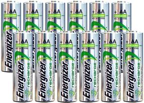img 1 attached to 🔋 Energizer AA Rechargeable Batteries (12 Count) - NiMH 2300mAh 1.2V NH15 for Long-lasting Power