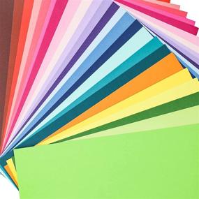 img 4 attached to 96 Sheets of Spectrum Colored Paper - 80lbs and 165lbs Assorted 📝 Construction Paper, Vibrant Scrapbook Paper for DIY Crafts, Scrapbooking Background Layers, Kids Crafting...