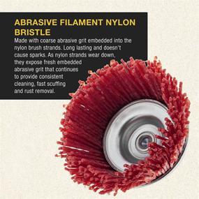 img 1 attached to 💫 Dura Gold Abrasive Filament Nylon Bristle: Superior Brush for Efficient Surface Finishing