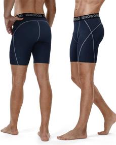 img 2 attached to 🏃 Ultimate Performance: iSnowood Compression Shorts - Men's Spandex Athletic Underwear for Running & Workouts