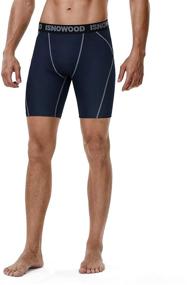 img 3 attached to 🏃 Ultimate Performance: iSnowood Compression Shorts - Men's Spandex Athletic Underwear for Running & Workouts