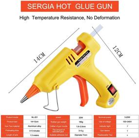 img 3 attached to 🔥 Hot Glue Gun Kit with Glue Sticks - 20 Pcs Mini Glue Gun, Mouse Pad, Portable Case for DIY Small Projects, Crafts, and Home/School Repairs - Christmas Decoration/Gift