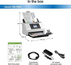 img 1 attached to Epson DS-780N: Efficient Network Color Document Scanner with ADF and Duplex Scanning for PC and Mac